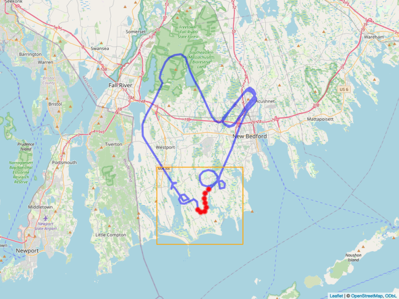 August 4th: BSU Aircraft Takes 400ft Tour of Horseneck&nbsp;Rd